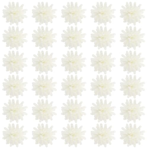 TIKODIDA Diffusore di Fiori Artificiali Margherita in Schiuma PE Bianco Latte 100 Pezzi, Mini Diffusore di Oli Essenziali da Scrivania per Ufficio e Casa, Profumatore per Ambienti Interni