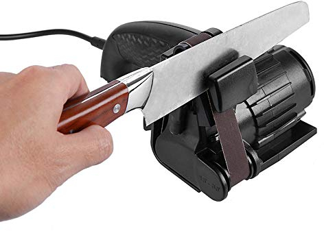 LJJ Affilacoltelli Elettrico Automatico per Affilare Tungsteno Work Sharp Nero