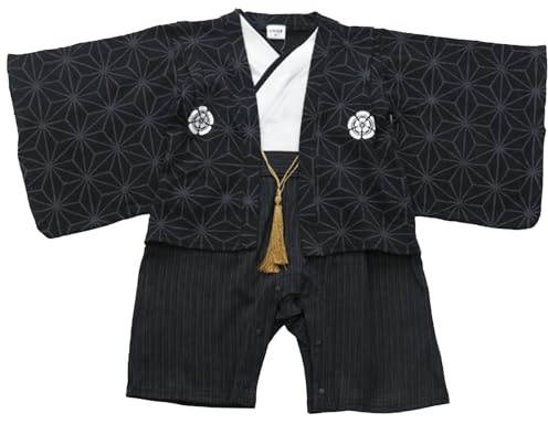 Baby Barn Hakama Style Coverall Romper Pojkar Kimono stil pojke spädbarn romper Japansk Formell födelsedag Halloween klänning Barnklänning