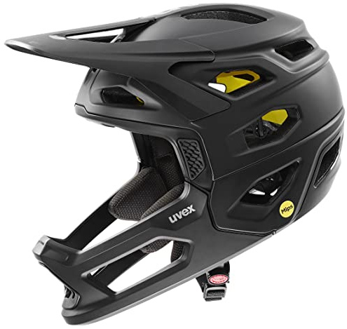 uvex Revolt MIPS - sicherer MTB-Helm für Damen und Herren - MIPS-Sysytem - optimierte Belüftung - All Black matt - 57-61 cm