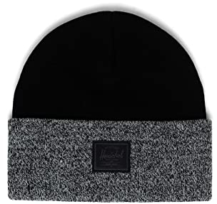 Herschel Unisex-Erwachsene Elmer Beanie, Schwarz/Heather Black, One Size