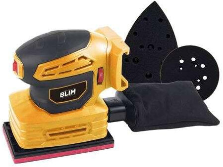 Blim Multilijadora 3 Placas a Bateria 20V 2Ah - Placa Redonda, Triangular y Rectangular - Velocidad 7000-13000rpm - Deposito pa