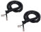 prometeo electronics [Confezione da 2] Cavo Telefonico a spirale 2,1mt ricambio per cornetta Colore Nero RJ9 4P4C