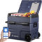 AAOBOSI 55L Kompressor Kühlbox Dual Zone, Kühlbox Auto Mit WIFI-APP-Steuerung USB-Anschluss, 12/24 V und 100-240 V kompressorkühlbox -20°C bis 20°C für Auto, Lkw, Boot, Reisemobil, Camping, Reisen