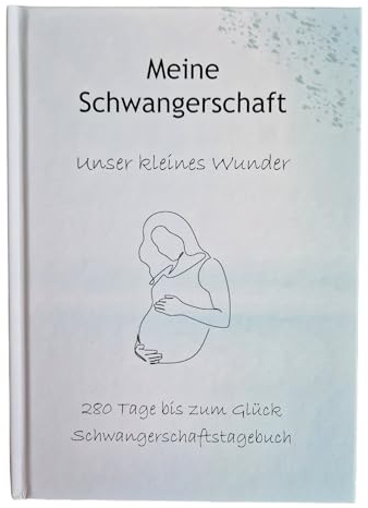Schwangerschaftstagebuch inkl. Papaseiten und Checklisten- Tagebuch für die Schwangerschaft - Hardover- Geschenk Schwangerschaft werdende Mama