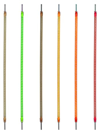 Flexibility LED-Leuchtmittel, 60 mm, 80 mm, 95 mm, 130 mm, 145 mm, 185 mm, 255 mm, 300 mm, DC3 V, Zubehör, Dioden, dekorative Lampe, Kunst-Filament, Grün, 300 mm, 20 Stück