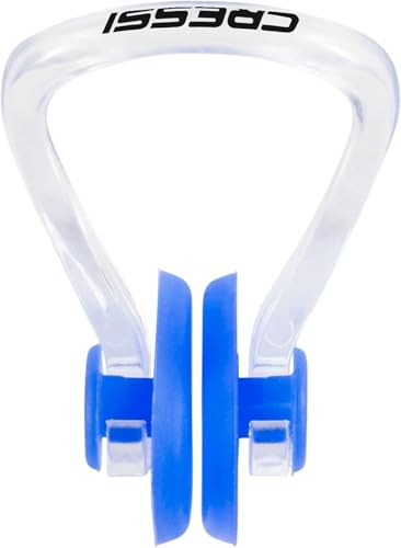 Cressi Comfort Nose Clip Blue - Pince Nez en Silicone, Conçu pour Eviter Les Infiltrations d'eau Lors de la Natation., Bleu, Taille Unique, Adultes