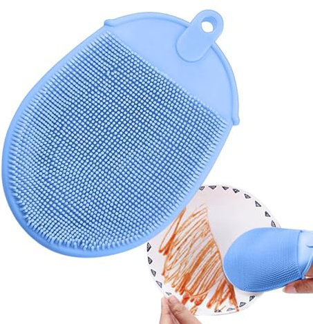 Spugne in silicone per lavare i | Spugna in silicone per la pulizia dei | Antiaderente per la pulizia della casa di griglia, piani cottura pentole teglia