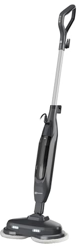 Electrolux Spin & Scrub Steam Mop | 30s Fast Heat-Up, Rotating Pads, Chemical-Free Cleaning | 99.9% Sanitising Steam, 2 Scrub Speeds, Tank for Hard Floors