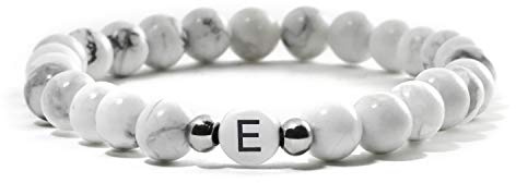 Armband vitt – BERGERLIN (bokstav E)