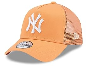 New Era York Yankees MLB League Essential Orange 9Forty Kids A-Frame Adjustable Trucker cap - Youth