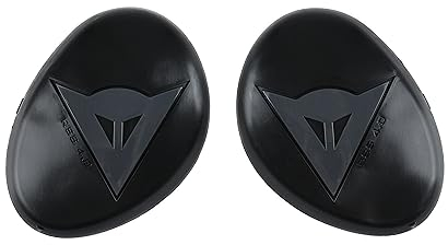 Dainese - Knee Slider Rss 4.0, Knieschoner für Motorräder, Ersatz-Knieschutz für Motorräder, für Männer und Frauen, Schwarz/Anthrazit, N