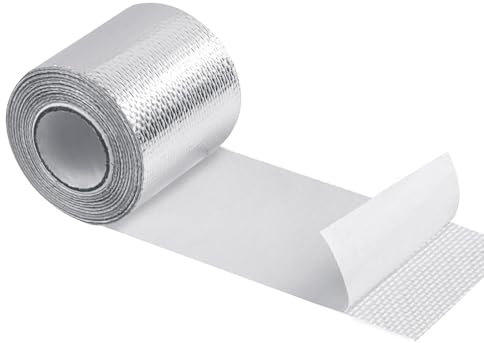 Ruban Isolant Thermique,1 Pièce Ruban de Protection Thermique pour Echappement 10 m x 5 cm, Résistant à la Chaleur, Ruban Thermique, Ruban de Collecteur, pour Voiture, Moto, Collecteur