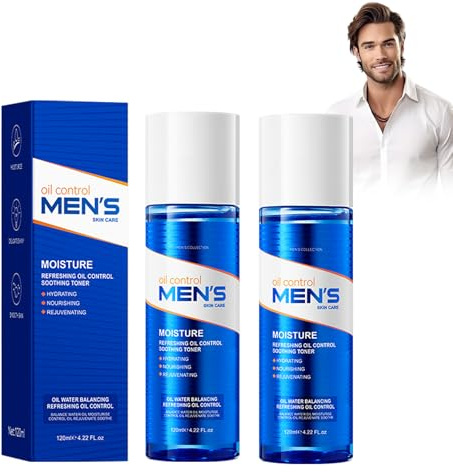 Refreshing Oil Control Soothing Toner, Männer Gesichtswasser, Ölfrei & Beruhigend, Für Frische Haut mit Langzeit Hydration