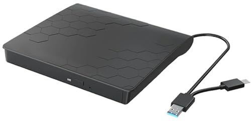 Extern Blu-ray-enhet med stöd for 50 GB skivläsning/skrivning av Blu-ray-enheter, bärbar 3D Blu-ray-brännare, lämplig for Windows 7/8/10/11 MacOS