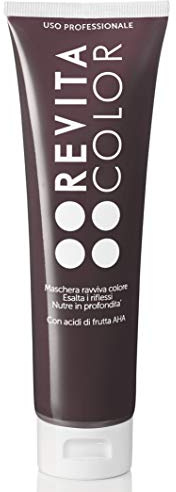 Revitacolor - Maschera Ravviva Colore - Maschera Capelli Colorati Riflessante in Crema - Colore Intenso, Riflessi Esaltati, Effetto Anticrespo - Prodotti per Capelli - 6.35 Cacao Red - 150 ml