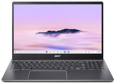 acer Chromebook Plus 515 (CB515-2H-EU5) Laptop, Google ChromeOS Core, 15,6 FHD IPS Display, Intel Core i3-1215U, 8 GB RAM, 128 GB SSD, Intel UHD Grafik, grau