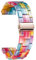 BINLUN Harz Uhrenarmband für Damen Herren 12mm 14mm 16mm 18mm 20mm 22mm,Ersatz Uhrenarmbänder Faltschließe Schnellverschluss für Smartwatch,14 Farben Licht Mode Hautfreundliche Armband in 3 Schnallen