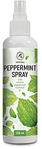 Pulverizador Aromático para Habitación y Ropa de Cama 250ml - Ambientador Pulverizador con Aceite Esencial de Menta - Perfumador Hogar - Perfume de Interior - Fragancia Menta - Spray Almohada