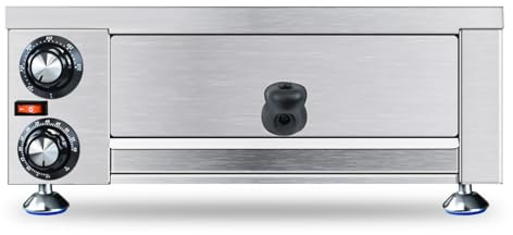 KOOTEN Electric Countertop Pizza Oven Indoor,12 Commercial Pizza Maker Machine,Stainless Steel Pizza Cooker for home Restaurant