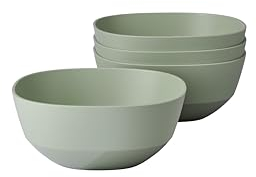 Mepal - Ciotola da Portata 4 Pezzi Silueta - Lavabile in lavastoviglie e microonde - Piatto per Insalata - Piatti per Tapas - Stoviglie - 750 ml - Nordic sage