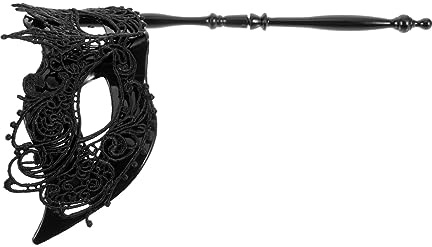 WRITWAA Masquerade För Kvinnor Med Handtag Lacey Festmask För Halloween Födelsedagsfester Och Maskerad Hållbar Och Elegant Dekoration För Olika Tillfällen