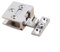 HEIBTENY Schrank Glastür Scharnier Glastürscharnier Schrank Vitrine Torklemme Möbelbeschläge Möbelscharnier Für Glastüren Clip(Silver)