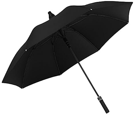 FLNOZAMZ 126 cm/49 Zoll Golfschirm, automatisch öffnender Golfschirm, kompakter Golfschirm, geeignet für 2–3 Personen, Männer und Frauen (Black)