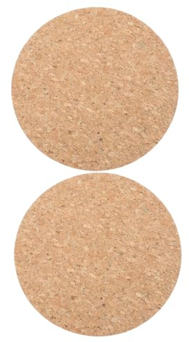 Artibetter Tapis De Souris en Liège Naturel Rond 8.7 Pouces Antidérapant Et Résistant À l'usure pour Bureau Gaming Et Travail Confortable