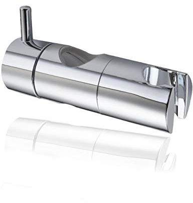 DIKER Staffa Supporto Doccia, Asta Soffione Doccetta, Regolabile Doccetta Scorrevole ABS Cromo Accessori Bagno Diametro (22mm, Argento)