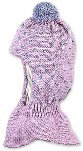Sterntaler Baby - Mädchen Schalmütze Kleinkinder Schalmütze Strick Rautenmuster, rosa meliert, 45