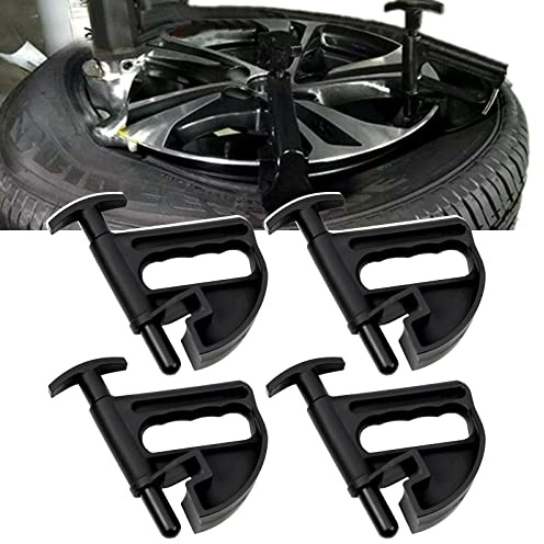 Sporacingrts 4 Pcs Tire Changer Center Rim Depressor Tool Nylon Tire Bead Clamp Drop Center Tool Tire Changer Wheel Changing Helper Compatible with Most Wheel