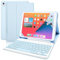 Zabatoco Hülle mit Tastatur für iPad 10.2 9. Generation 2021, 8. 2020, 7. 2019, Magnetische Bluetooth Tastatur mit Schutzhülle, Abnehmbares Wireless Smart Keyboard für iPad Air 3, iPad Pro, Blau