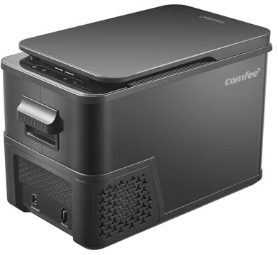 Comfee RCP27DK3(E) 27L Kompressor-Kühlbox, 12V/230V Elektrischer Camping-Kühlschrank, -20℃ bis 20℃, 3 Einstellbare Stufen, 45dB Geräusch, Ideal für Auto, LKW, Strand, Picknick [Energieklasse E]