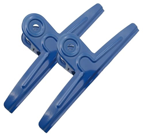 Jorzer Lot de 2 grandes pinces à sac en acier inoxydable de 30,5 cm de large avec ouverture ouverte de 5,6 cm, très résistantes, pour sacs alimentaires, planches à dessin