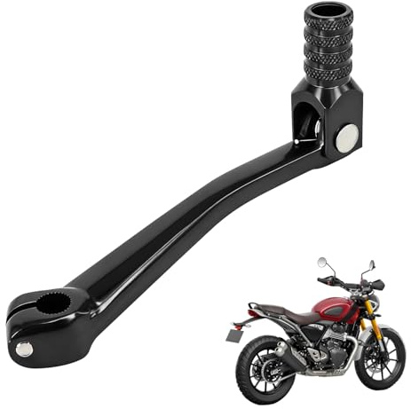 BIUGERCN Palanca de Cambio Moto CNC Aluminio Plegable para Triumph Scrambler 400X Negro