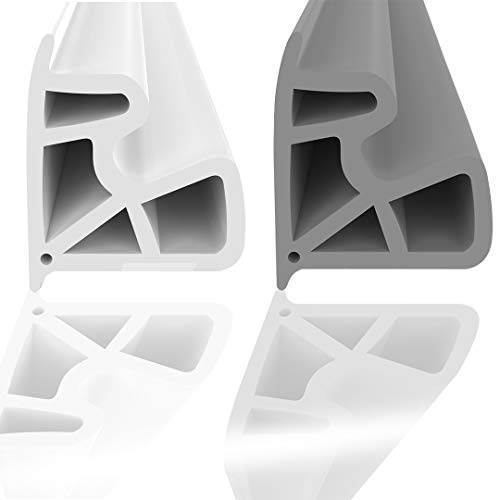 Stahlzargendichtung Weiß 25m - gegen Zugluft Lärm & Staub spart Heizkosten Dichtung Dichtungshöhe 15,5mm Dichtungsbreite 13mm Falz Türdichtung (Weiß 25m)