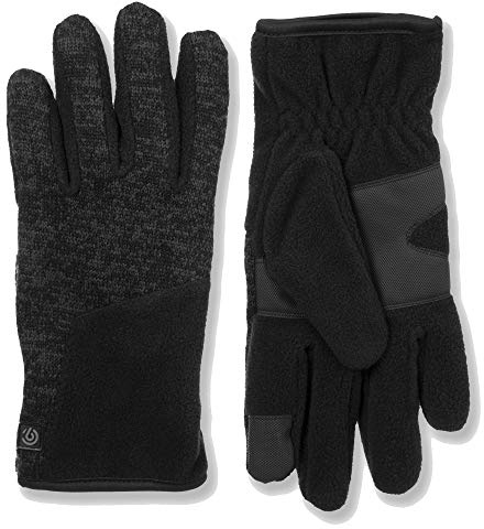 C9 Champion mens Fleece Cold Weather Gloves, Black (Touch Screen Friendly With Thinsulate), Large X-Large US
