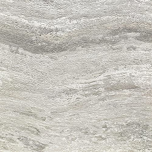 Rasch Onyx Wallpaper - Modern Glistening Wallpaper for Living Room, Bedroom, Fireplace - Decorative Luxury Industrial Wall Paper with Textured Distressed Look (White, Silver, Metallic Champagne)