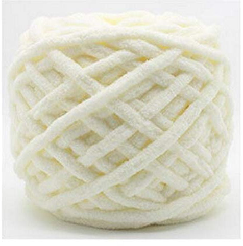 LIANYG 2 Stück buntes handgestricktes Garn für Färbe-Schal, Handstricken, weiches Milch-Baumwollgarn, dickes Garn, riesiges Deckengarn (Farbe: Farbe1)