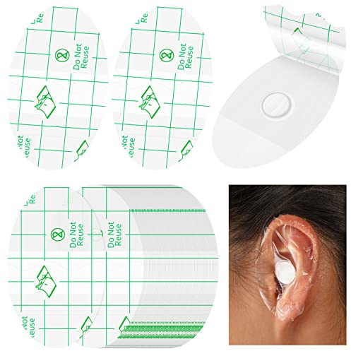 Kingdder 60 Pcs Baby Ear Covers for Bath Waterproof Ear Protection Plugs for Swimming Kids Newborn Shower Surfing Snorkeling and Other Water Sports(White)