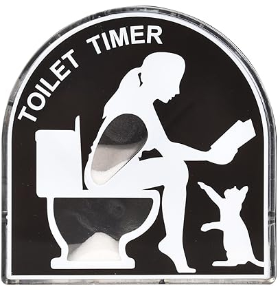 5 Minuten Toilette Sanduhr Timer, Toilet Timer, Kinder Bürsten Timing Tool, Kreative Toilette Hocker Sanduhr, Hausgarten Home Decor Spielzeug,lustige Geschenke für Frauen, Mama(Frau)