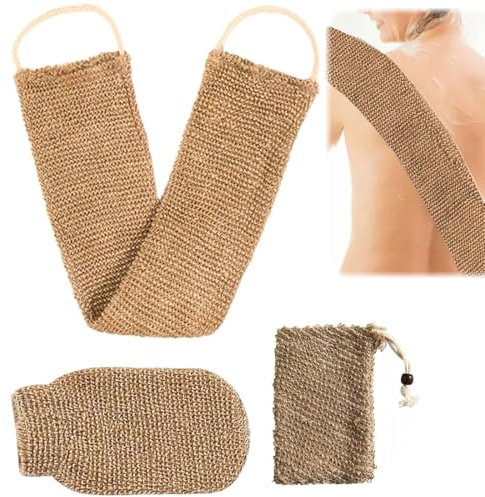 NHQZ Cepillo exfoliante de espalda unisex para ducha, cepillo exfoliante de espalda para ducha que mejora la piel