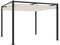 Verderoom Pergola mit Verstellbares Dach Pergola Aluminium 3x3 m Pergola 3x3 wasserdicht stabil Winterfest Gestell aus Aluminium Geeignet für Gärten und Terrassenüberdachung-Creme-3 x 3 m