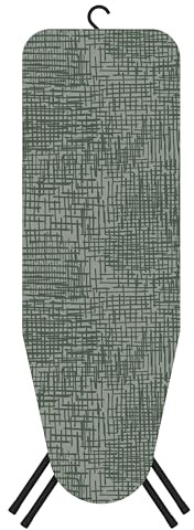 Planche à Repasser Bolt Black - Planche à Repasser Facile à Plier avec Verrouillage de sécurité et Fonction de Suspension - Certifié Oeko-TEX - 38 × 112 cm