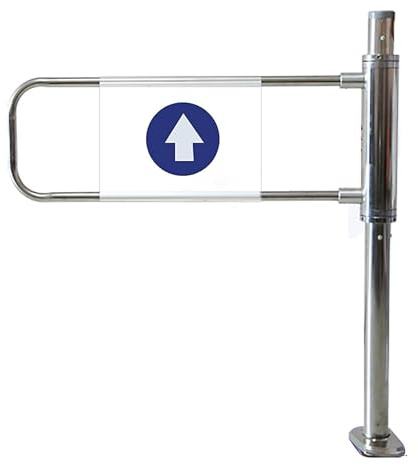 Puerta peatonal manual para supermercados, puerta de entrada basculante individual, portal de seguridad de media altura (60 cm), duradera y fácil de usar, ideal para zonas de alto tráfico