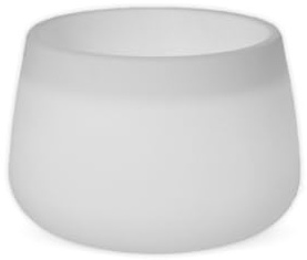 MOOVERE Pot de Fleurs Lumineux translucide en polyéthylène, léger et résistant, pour Plantes et Fleurs (Câble - Lumière Froide, 60cm)