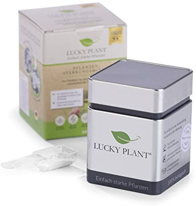 LUCKY PLANT Pflanzenstärkung Pulver | Stärkeres Pflanzenwachstum & längere Blütezeit | Zimmerpflanzen, Sträucher, Rasen, Obst, Gemüse | Unbedenklich für Tier & Natur | 400g Pulver | Dünger-Alternative