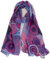 Van Der Rich ® - Tücher Schal Dessin Blumen Größe: 180cm*80cm - Damen (13-Violett, TU)