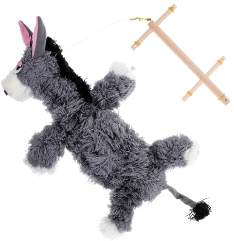 Toyvian Esel-Marionette Weihnachtsspielzeug Holzspielzeug Goodie-Bag-Füller Handpuppe Marionette chinesische Vogelpuppe Eselpuppenspielzeug Tierdesign-Marionette Marionettenkinder Garn